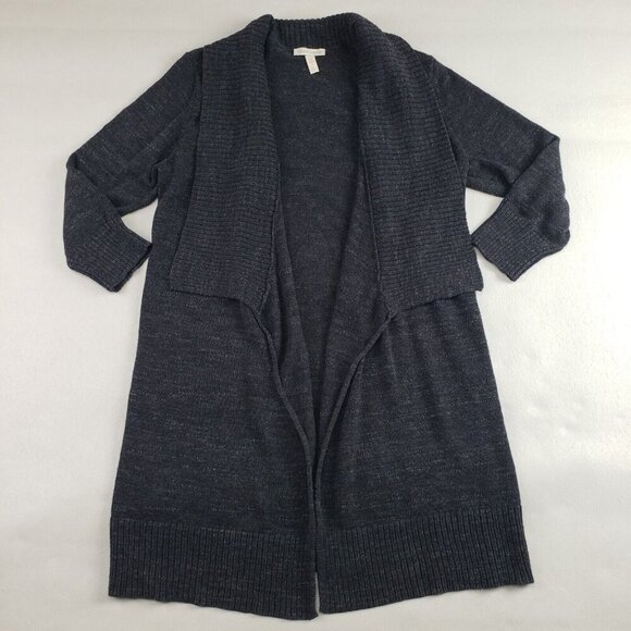 Eileen Fisher Sweaters - Eileen Fisher Open Front Cardigan Womens Small Gray Long Draped Sweater